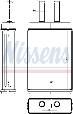 Радиатор отопителя Polcar 4155N81