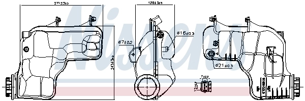  Расширительный бачок Nissens 996166