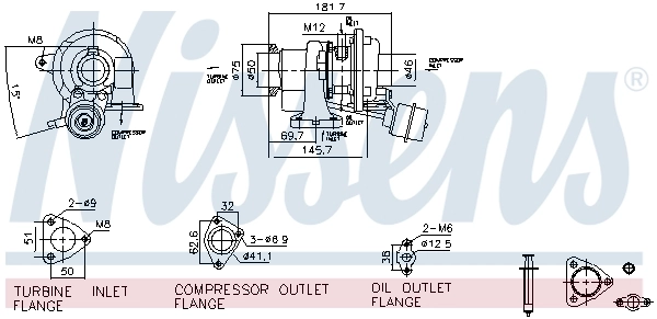 Турбокомпрессор Borg-Warner 53039980060