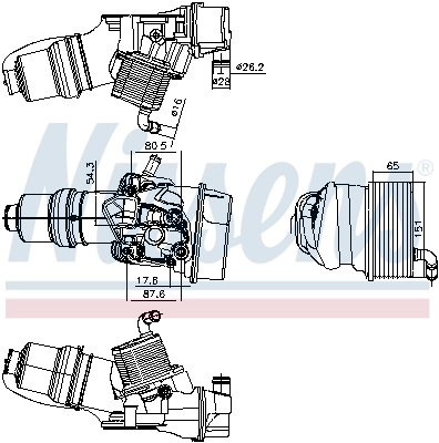 Масляный радиатор 91309 Nissens