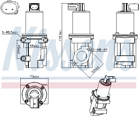 98306 Nissens Клапан рециркуляции отработавших газов EGR