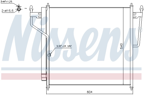 Радиатор охлаждения кондиционера Nissens 940503