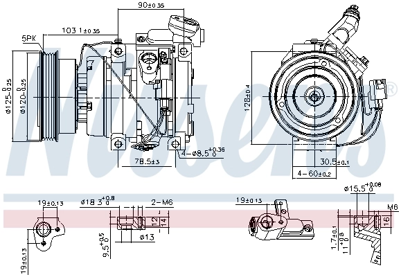 Насос кондиционера Nissens 89576