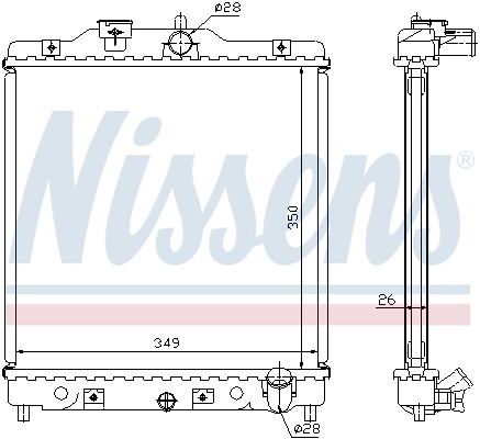 Радиатор 63310A Nissens