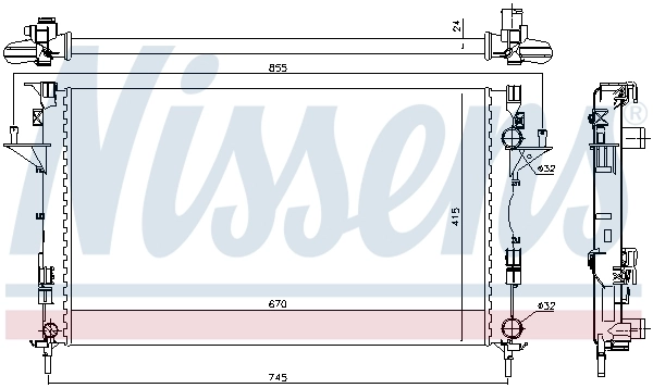 Radiador de esfriamento de motor Renault Espace 4 JK0