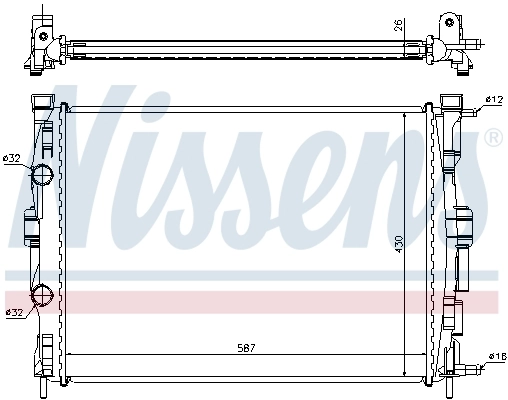 Радиатор 63765A Nissens