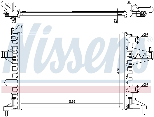 Радиатор 63007 Nissens