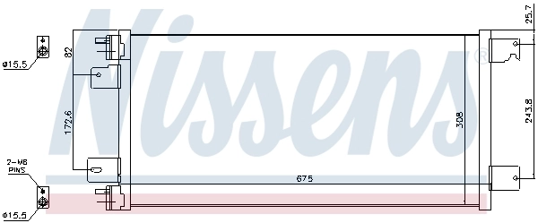Радиатор охлаждения кондиционера Nissens 940701