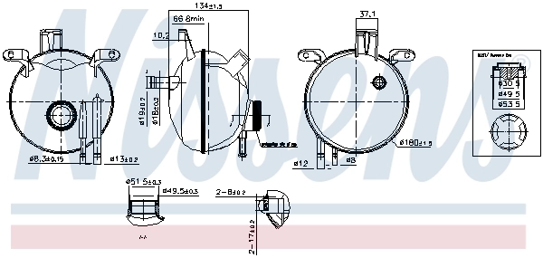 Tanque de expansão do sistema de esfriamento Opel Combo