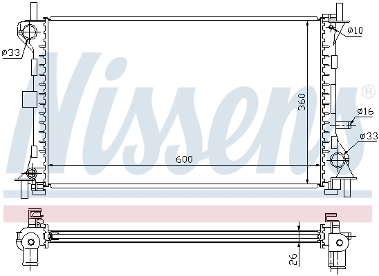 Радиатор 62052 Nissens