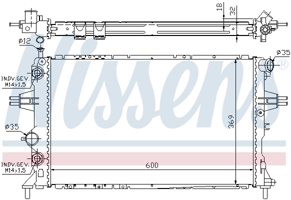 Радиатор 63247A Nissens