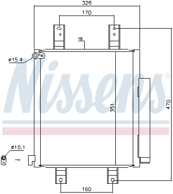 Радиатор кондиционера 940554 Nissens