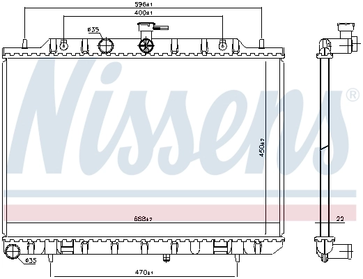 Радиатор 67366 Nissens