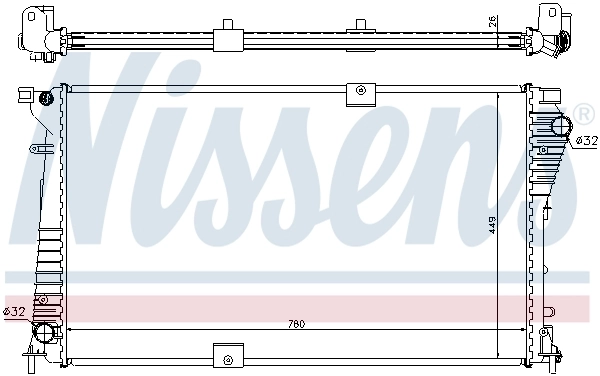 Радиатор 630709 Nissens