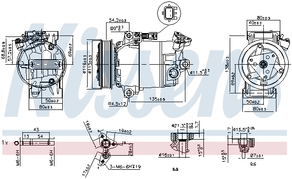 Насос кондиционера Nissens 89608