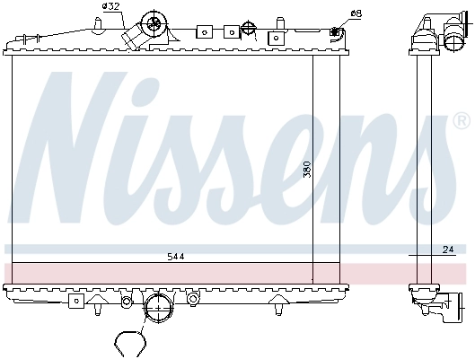 Радиатор 61294A Nissens