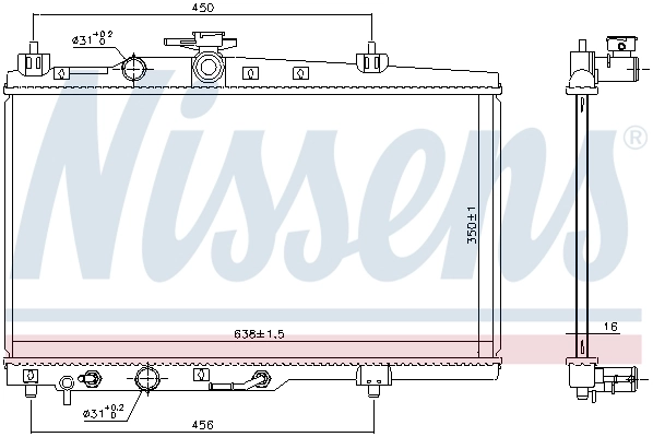Радиатор 606688 Nissens