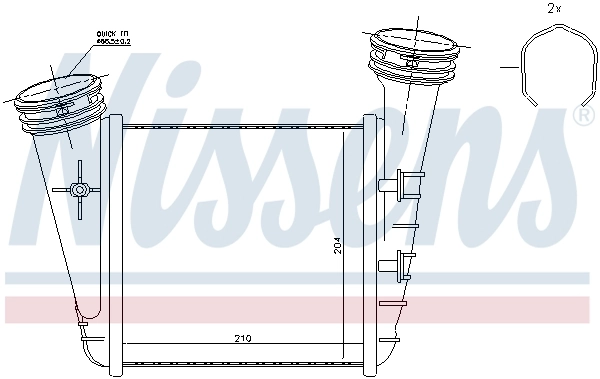 Интеркулер 96468 Nissens