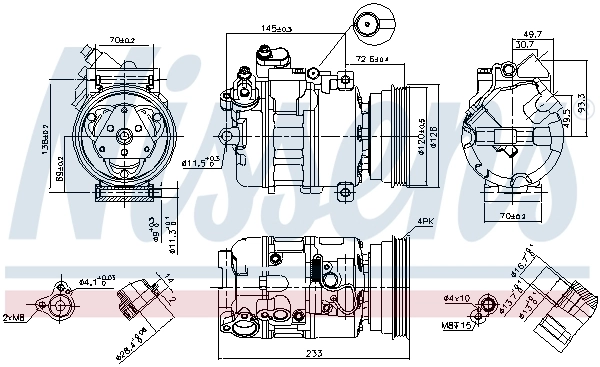 Насос кондиционера Nissens 89112