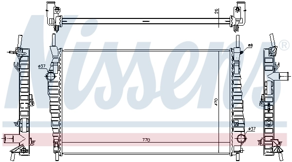 Радиатор 69247 Nissens