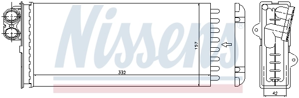 Радиатор отопителя Nissens 73375
