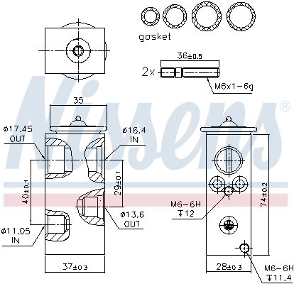 Клапан TRV, кондиционера Nissens 999293