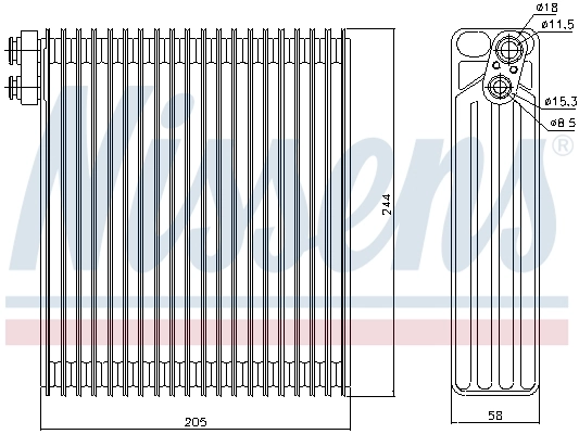 Vaporizador de aparelho de ar condicionado Peugeot 307 3H