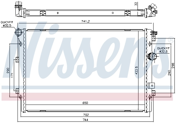 Радиатор 95X1081 Polcar