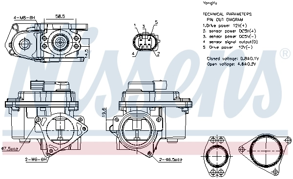Válvula EGR de recirculação dos gases Audi A6 4F2