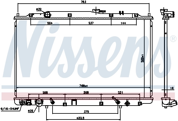 Радиатор 69482 Nissens