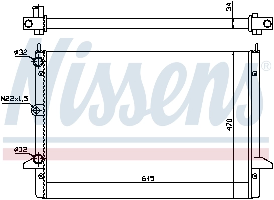 Радиатор 63992 Nissens