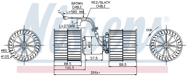 Motor de ventilador de forno (de aquecedor de salão) Ford Sierra II GBG, GB4