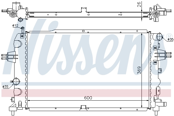 Радиатор 63111A Nissens