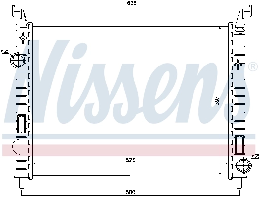 Радиатор 617862 Nissens