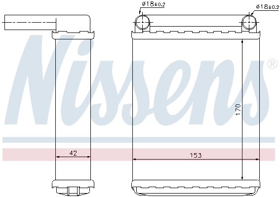 72038 Nissens Отопление кузова заднее