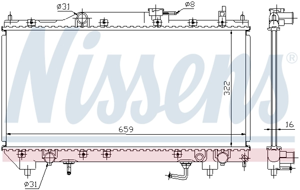 Радиатор 64782A Nissens