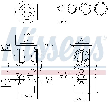 Клапан расширительный Polcar 8UW351234151 цена, от 23.17 USD