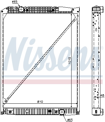 Купить A9425003503 Mercedes Радиатор водяной