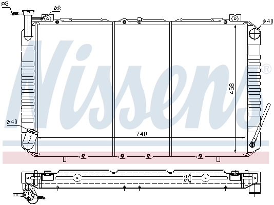Радиатор 67327 Nissens