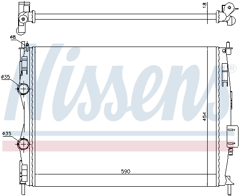 Радиатор 67368 Nissens