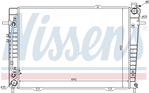 Радиатор охлаждения Nissens 67486