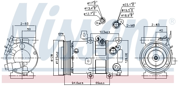 Насос кондиционера Nissens 890430