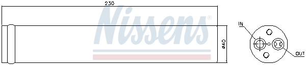 Receptor-secador del aire acondicionado Chevrolet Kalos