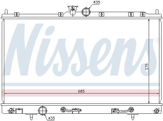 Радиатор охлаждения Nissens 62894