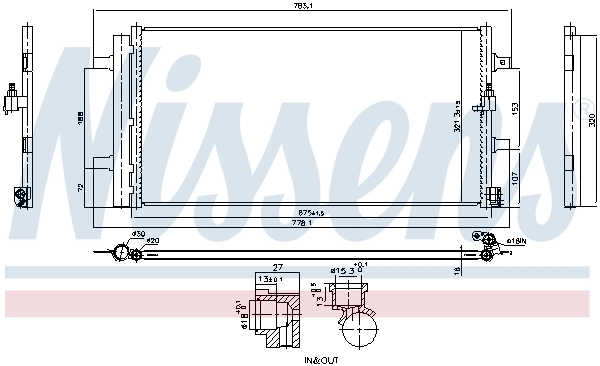 Конденсатор кондиционера Polcar AC102000P цена, от 87.28 USD