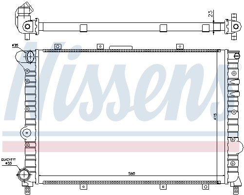 Радиатор 60041 Nissens