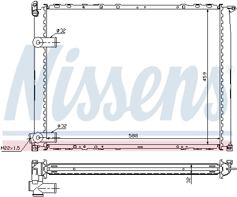 Радиатор охлаждения Nissens 63943A