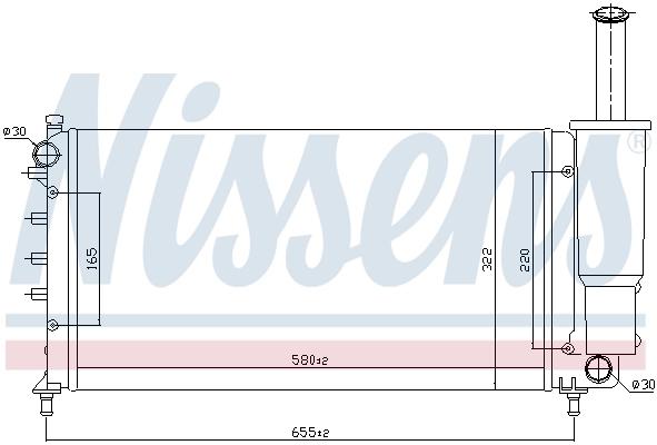 Радиатор 61886 Nissens