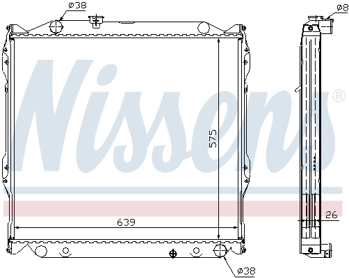 Радиатор 64636A Nissens