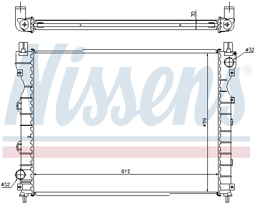 Радиатор охлаждения Nissens 64310A